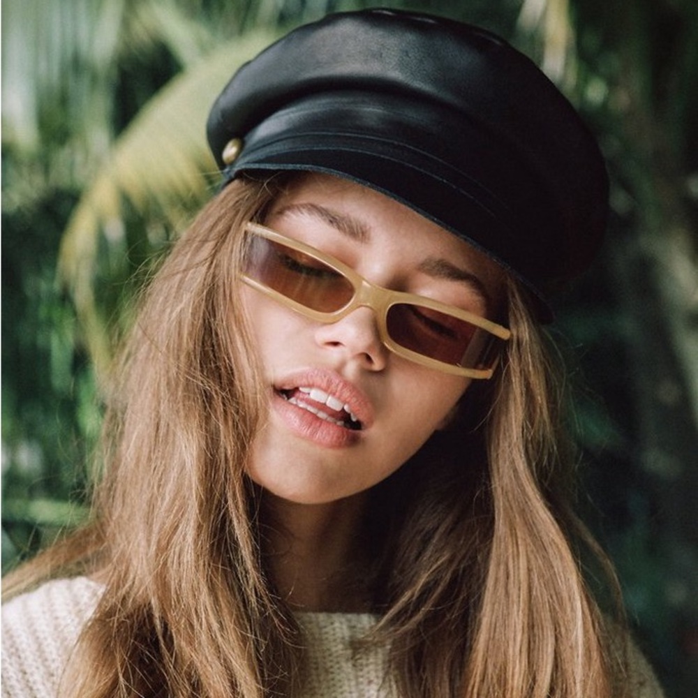 LACK OF COLOR lola leather cap selena style hat